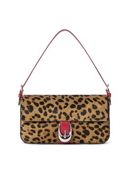 Staud Women's Harlow Cheetah-Print Calf Hair Shoulder Bag