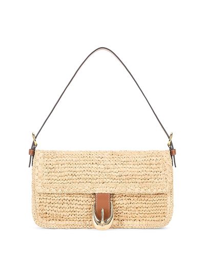Staud Women's Harlow Medium Raffia Shoulder Bag