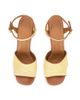 Staud Women's Jodie 100MM Raffia Block-Heel Sandals - 4