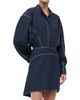 Staud Women's Kiln Contrast Stitch Shirtdress - 4
