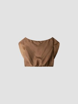 STAUD Women's Larissa Silk Off-the-Shoulder Top