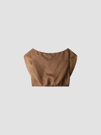 STAUD Women's Larissa Silk Off-the-Shoulder Top