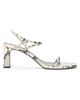 Staud Women's Laurel 70MM Snake-Embossed Leather Sandals - 5