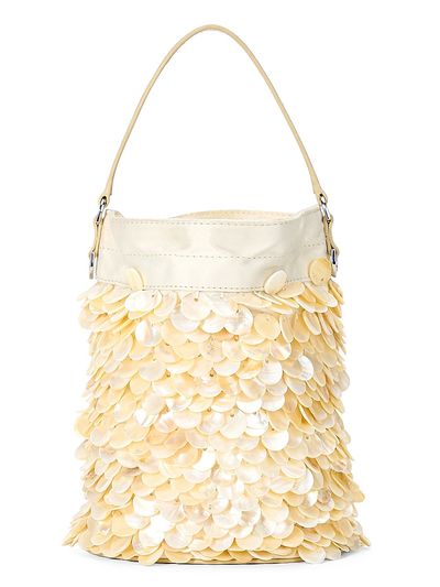 Staud Women's Lila Mini Mother-Of-Pearl Bucket Bag