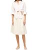Staud Women's Lisa Poplin Tie Crop Shirt - 2