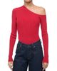 Staud Women's Lois Rib-Knit One-Shoulder Top - 3