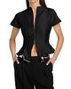 Staud Women's Maelle Wool-Blend Peplum Top - 3