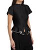 Staud Women's Maelle Wool-Blend Peplum Top - 4
