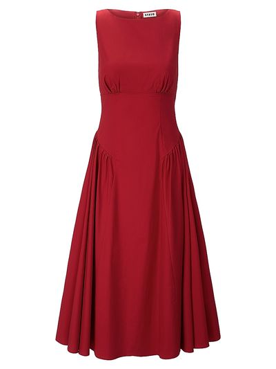 Staud Women's Margi Cotton Midi Dress