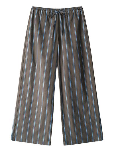 Staud Women's Mateo Striped Relaxed-Fit Drawstring Pants
