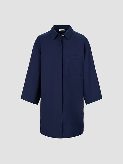 Staud Women's Nico Stretch Cotton Shirtdress