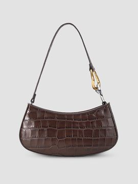 STAUD Women's Ollie Croc-Embossed Leather Shoulder Bag
