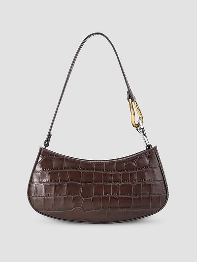 STAUD Women's Ollie Croc-Embossed Leather Shoulder Bag