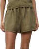 Staud Women's Paddle Striped Linen Shorts - 3