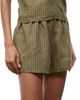 Staud Women's Paddle Striped Linen Shorts - 4