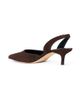 Staud Women's Sebastian 55MM Suede Slingback Pumps - 3
