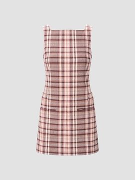 Staud Women's Shea Plais Linen-Blend Mini Dress