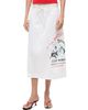 Staud Women's Shore Shark Print Cotton Midi-Skirt - 3