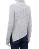 Staud Women's Sidney Mixed Cable-Knit Asymmetric Turtleneck Sweater - 2