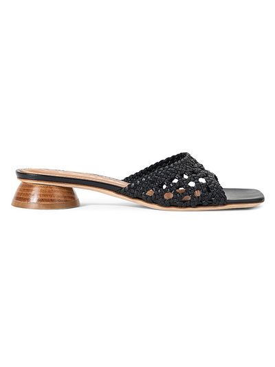 Staud Women's Simone Crochet 35MM Leather Sandals