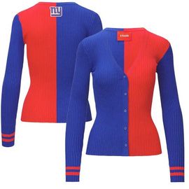 STAUD Women's STAUD Royal/Red New York Giants Cargo Sweater 