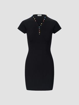 Staud Women's Tavi Beaded Mini Dress