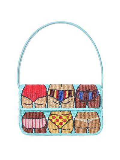 Staud Women's Tommy Beachwear Beaded Shoulder Bag