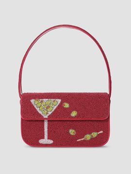 STAUD Women's Tommy Beaded Martini Shoulder Bag