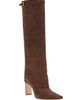Staud Women's Wally 90MM Suede Foldover Boots - 2