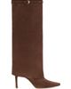 Staud Women's Wally 90MM Suede Foldover Boots - 6