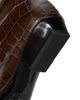 Staud Women's Wally Croc-Embossed Leather Knee-High Boots - 5