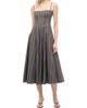 Staud Women's Wylie Striped Stretch-Cotton A-Line Midi-Dress - 2