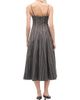 Staud Women's Wylie Striped Stretch-Cotton A-Line Midi-Dress - 3