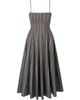 Staud Women's Wylie Striped Stretch-Cotton A-Line Midi-Dress - 5