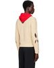 Stefan Cooke Stefan Cooke Beige Hooded Cable Sweater - 3