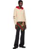 Stefan Cooke Stefan Cooke Beige Hooded Cable Sweater - 4