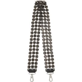 Stefan Cooke Stefan Cooke Black & Silver Button Bag Strap