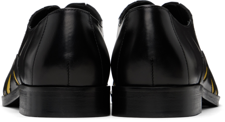 靴 StefanCooke Slashed Loafers Stefan Cooke - Black & Yellow Slashed Loafers StefanCooke Slashed