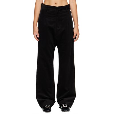 Stefan Cooke Stefan Cooke Black Cord Tux Trousers