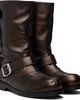 Stefan Cooke Stefan Cooke Brown Pegasus Biker Boots - 4