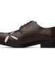 Stefan Cooke Stefan Cooke Brown Slashed Square Toe Derbys - 3