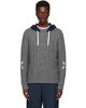 Stefan Cooke Stefan Cooke Gray Hooded Cable Sweater - 1