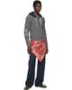 Stefan Cooke Stefan Cooke Gray Hooded Cable Sweater - 4