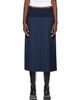 Stefan Cooke Stefan Cooke Navy Match Midi Skirt - 1
