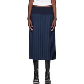 Stefan Cooke Stefan Cooke Navy Match Midi Skirt
