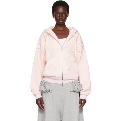 Stefan Cooke Stefan Cooke Pink Chevron Hooded Jacket