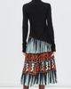 Stella Jean Stella Jean Midi Turtleneck Dress Black/Brown/Light Blue/Rust - 3