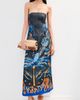 Stella Jean Stella Jean Slim Printed Dress Black Palm And Nature - 5