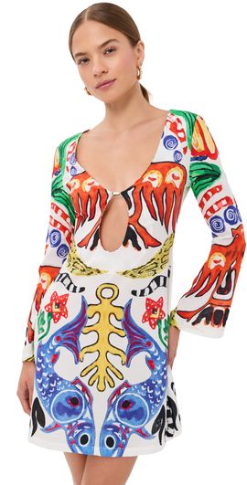 Stella Jean Stella Jean Totem Midi Dress Multicolor