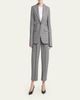 Stella McCartney Check Tapered Barrel-Leg Crop Trousers - 2